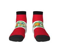 Mid-Cut Socks Drapeau Du Pérou Antidé Rapante Chaussettes Anti-Transpiration D'Entraînement Chaussettes Pour Trekking Football Basketball