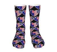 Mid-Cut Socks J'Aime L'Amérique Et L'Australie Antidé Rapante Chaussettes Respirantes D'Entraînement Chaussettes Pour Trekking Randonnées Cyclisme