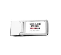 Mid-Life Crisis Process Loading Portefeuille fin en acier inoxydable avec pince à billets