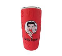 Mid-South Products Betty Boop Mug de voyage en silicone gaufré avec double isolation 473 ml