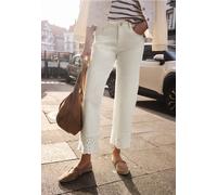 Mid Waist Wide Leg Jeans avec broderie