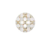 Mida Applique/ Plafonnier Grand Blanc/Or