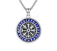 Midari Collier avec pendentif en forme de croix de Jésus en argent sterling 925 avec chaîne en acier inoxydable de 55,9 cm + 5,1 cm, Argent sterling, Pas de pierre précieuse