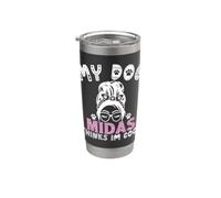 Midas Nom de chien personnalisé My Dog Thinks Im Cool Gobelet isotherme en acier inoxydable double paroi