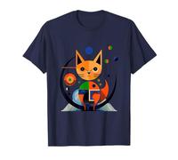 Midcentury Cat Retro Vintage Art Modern Atomic Moon 1950s T-Shirt