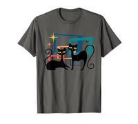 Midcentury Cats Mid Century Retro Atomic Age Space Kitten T-Shirt
