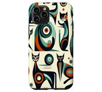 Midcentury Mid Century Cat Retro Atomic Age Space Modern Coque pour iPhone 11 Pro