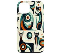 Midcentury Mid Century Cat Retro Atomic Age Space Modern Coque pour iPhone 13