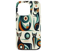 Midcentury Mid Century Cat Retro Atomic Age Space Modern Coque pour iPhone 13 Pro