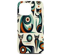 Midcentury Mid Century Cat Retro Atomic Age Space Modern Coque pour iPhone 13 Pro Max