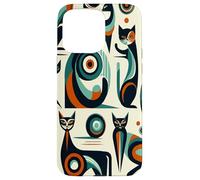 Midcentury Mid Century Cat Retro Atomic Age Space Modern Coque pour iPhone 15 Pro Max