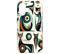Midcentury Mid Century Cat Retro Atomic Age Space Modern Coque pour iPhone 17