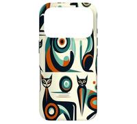 Midcentury Mid Century Cat Retro Atomic Age Space Modern Coque pour iPhone 17 Pro