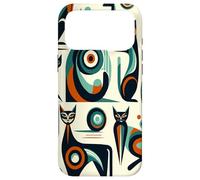 Midcentury Mid Century Cat Retro Atomic Age Space Modern Coque pour iPhone 17 Pro Max