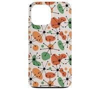 Midcentury Mid Century Modern Atomic Retro Beige Pattern Coque pour iPhone 13 Pro Max