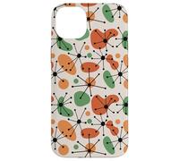 Midcentury Mid Century Modern Atomic Retro Beige Pattern Coque pour iPhone 14 Plus