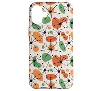 Midcentury Mid Century Modern Atomic Retro Beige Pattern Coque pour iPhone 16 Plus