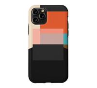 Midcentury Modern Abstract Geometric Circles & Squares Coque pour iPhone 11 Pro
