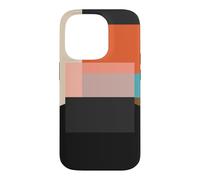 Midcentury Modern Abstract Geometric Circles & Squares Coque pour iPhone 14 Pro