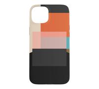 Midcentury Modern Abstract Geometric Circles & Squares Coque pour iPhone 15 Plus