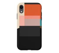 Midcentury Modern Abstract Geometric Circles & Squares Coque pour iPhone XR