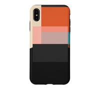 Midcentury Modern Abstract Geometric Circles & Squares Coque pour iPhone XS Max
