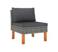 Middenbank poly rattan en massief eucalyptushout315753