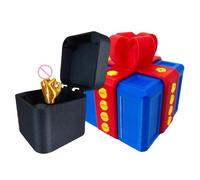 Middle Finger - Funny Toy Sculptures | Prank Box with Hidden Surprise, Novelty Gift for Men Birthday Office Kids Coworkers Easter Christmas, Adults, Party Gag Playset