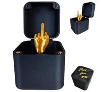 Middle Finger in a Box | Middle Finger Surprise Gift Box | Annoying Gift Box,Perfect Spoof Hand Prank Pop Up Gift with Box for Adults,Christmas Novelty Fun Prank Gift for Office Desk Home Décor (1PC)
