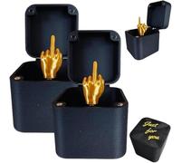 Middle Finger in a Box | Middle Finger Surprise Gift Box | Annoying Gift Box,Perfect Spoof Hand Prank Pop Up Gift with Box for Adults,Christmas Novelty Fun Prank Gift for Office Desk Home Décor (2Pcs)