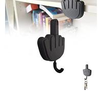 Middle Finger Key Hanger, 2022 New-Key Hanger for Wall, Hand Gesture Self Adhesive Key Hook, Creative Funny Personalized Key Holder for Doorway Wall Entryway Hallway Wall Decorative Office, 1PCS