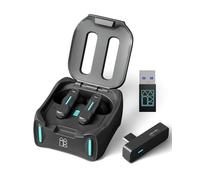 Middle Rabbit SW4 Pro Écouteurs Gaming sans Fil avec Micro, Double Mode Dongle 2,4G + Bluetooth, 20 ms Faible Latence, Compatible PS5/PS4/PlayStation, PC (Bureau & Portable), VR