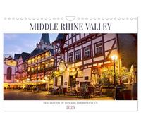 Middle Rhine Valley (Wall Calendar 2026 DIN A4 landscape), CALVENDO 12 Month Wall Calendar: Picturesque villages, wine terraces and imposing hilltop ... beautiful excursion destinations in Germany.