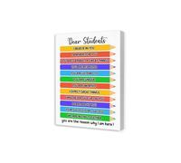 Middle School Motivational Decor, “I Believe in You” Canvas for Classroom, Study Hall and Teacher to Student Gift (Unframed,16x24inch(40x60cm))