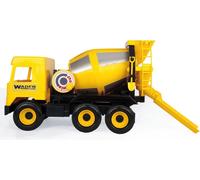 MIDDLE TRUCK Bétonnière jaune et noire en carton d'exposition