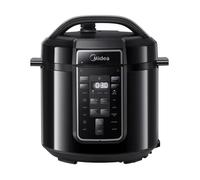 Midea, autocuiseur électrique, écran LED, 6 litres, 9-en-1, 14 fonctions, minuterie, haute efficacité, facile à nettoyer, noir