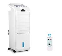 Midea Climatiseur Mobile, Humidificateur 2 en 1 avec Télécommande, 3 Vitesses, Minuterie 7 Heures, Oscillation Grand Angle, Affichage LED, Ioniseur Intégré, 750 ml/h, 55 W AC100-16BR