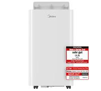 Midea Climatiseur mobile Silent Cool 26 Pro WF 3 en 1 avec tuyau d'évacuation, refroidissement, déshumidification, ventilation, 9000 BTU, 2,6 kW, pour pièces env. 80 m³ (32 ㎡), EEK A
