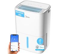 MIDEA Deshumidificateur d air Anti Moisissure 12L - Compresseur Intelligent et APP - Adsorbeur d'humidité electrique - Séchage du Linge, Capteur d'humidité Auto et anti-condensation - Idéal pour 35m²
