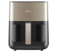 Midea Friteuse À Air Numérique 6,5 L - Écran Tactile LED, XL, Technologie Rapid Air, Fenêtre de Cuisson, Chauffage et Température Réglables, Jusqu'à 95% Moins D'huile, 2000 W, Noir