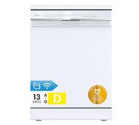 Midea MDWPF1333CW-WD-EU - Lave-vaisselle autonome 13 places - 8 programmes - Démarrage - Fonction demi-charge - Séchage supplémentaire - Blanc