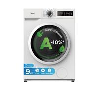 Midea MF110W90BA10WIT Machine à Laver 9KG 1400 RPM Vapeur 15 Programmes 10