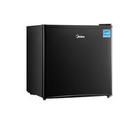 Midea Mini Frigo 43L refrigerateur 1 porte sans congélateur - Mini Bar Frigo retro vintage pour chambre, camping car, caravane - Petit frigo blanc silencieux 39 dB (Mini réfrigérateur 17L)