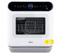 Midea Mini lave-vaisselle avec commande tactile IoT et 6+1 programmes - 3 couverts
