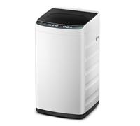 Midea MLTW09M1BWW Laveuse portable avec 6 cycles, nettoyage du tambour, baignoire en acier inoxydable, couvercle transparent, machine à laver à écran LED, 0,9 pi³, blanc