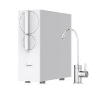 Midea MRO2489-600G Système de filtration d'eau à osmose inverse à 4 étapes avec robinet, certifié NSF, débit rapide 600 g, rapport 2:1, eau purifiée/évacuation