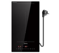 Midea Plaque de cuisson à induction avec zones flexibles - Plaque de cuisson en céramique encastrable - Câblage - Contrôle tactile - Arrêt automatique - Sécurité enfant