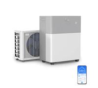 Midea Portasplit - Pompe à chaleur mobile - Refroidissement chauffage 12 000 BTU 3,5 kW - Pour pièces jusqu'à 42 m²/105 m³ - Seulement 39 dB(A) en mode silencieux