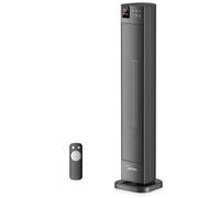 Midea Radiateur Céramique PTC 2000W avec Thermostat et Télécommande, Gris | 3 Modes de Chauffage, Minuterie 24H, Protection Surchauffe et Bascule, Chaleur Instantanée, Chambre, Bureau, Salon