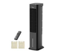 MIDEA Rafraichisseur d'Air AC100-20ARB, 55W Basse Consommation, Contrôle Électronique Intuitif, Silencieux et Portable 6.2kg, Idéal Chambre Bureau